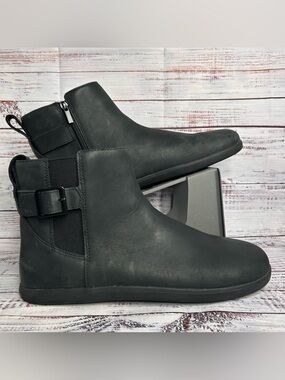 Xero Shoes Tari II Barefoot Chelsea Boots Black Leather Side Zip Women’s Size 12